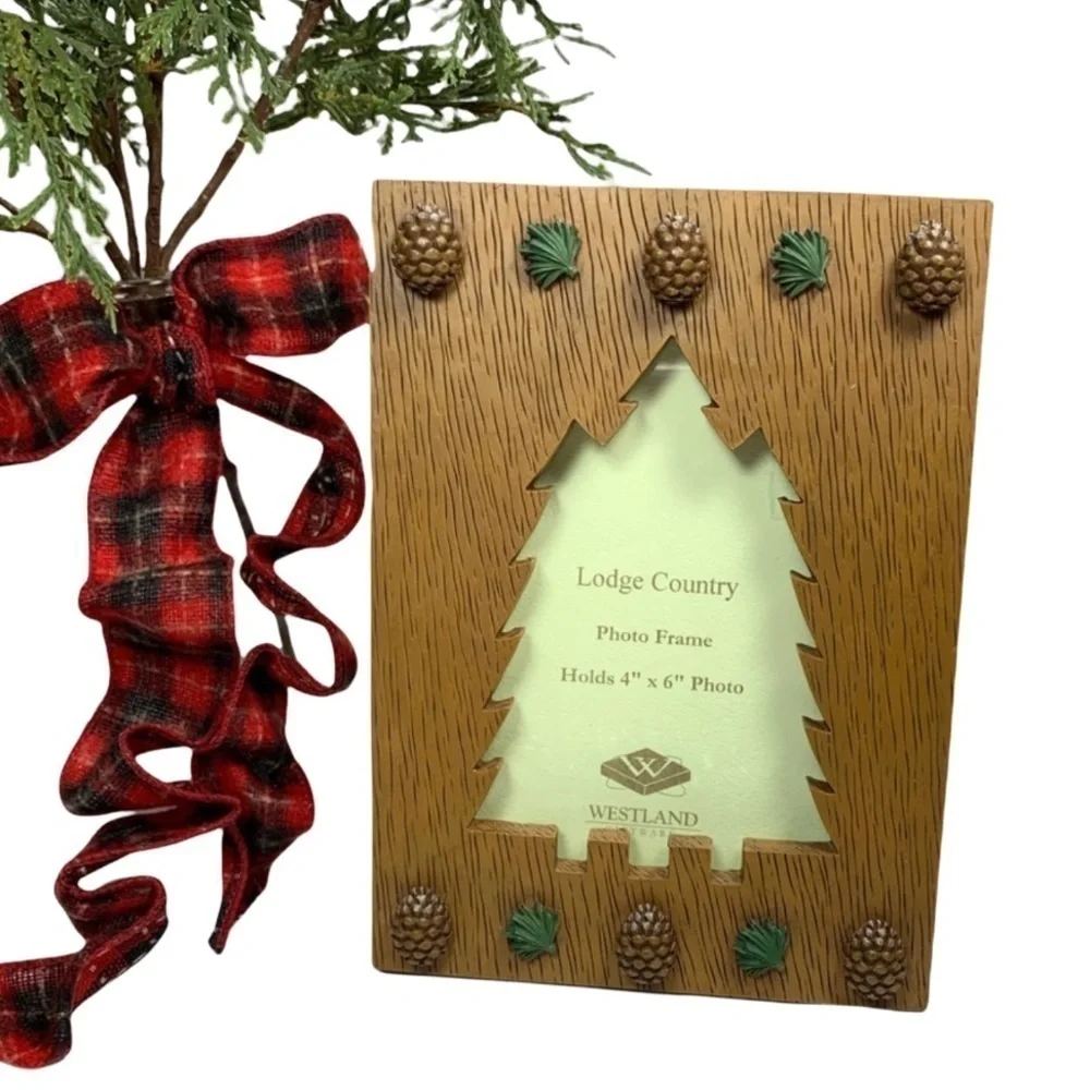 Westland Winter Lodge Tree Frame 4” x 6” New in Box Great Gift Idea